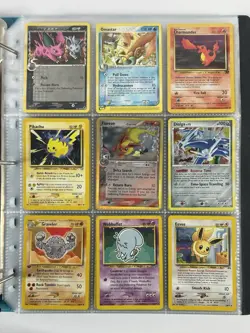 Pokemon Card Collection VTG Binder Holo Rare 1st E-Reader WoTC Flareon Dialga - Image 1