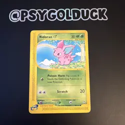 Pokemon Nidoran TCG Aquapolis Card 96/147 Regular NM A18 - Image 1