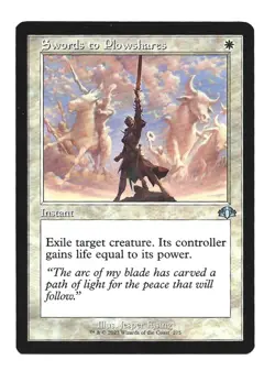 Magic The Gathering- Swords to Plowshares (DMR) Retro Frame #275 Uncommon NM - Image 1