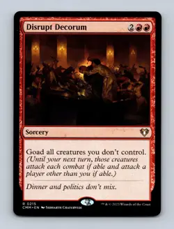 Disrupt Decorum Commander Masters Non-Foil MTG NM - Image 1