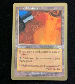 City of Traitors x1 LP MTG World Championship Gold Border Not Tournament Legal - Image 1