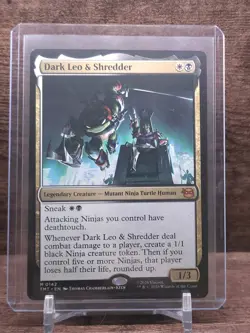 Dark Leo & Shredder (Non-foil) Teenage Mutant Ninja Turtles 0142 Mythic MTG - Image 1
