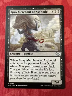 Gray Merchant of Asphodel - Commander: Duskmourn: House of Horror DSC - 142 MTG - Image 1