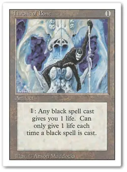 THRONE OF BONE x4 mtg LP 3rd Edition Revised 4 Unc - Image 1