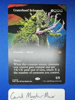 Craterhoof Behemoth (Borderless) M Tarkir: Dragonstorm 346 Normal NM - Image 1