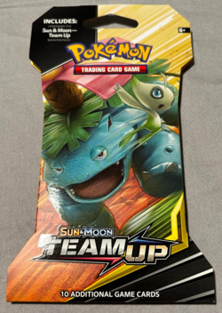 Pokemon TCG Sun & Moon Team Up Sleeved Blister Booster Pack-Venusaur/Celebi Art - Image 1