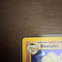 Pokemon TCG Ninetales 12/102 Base Set Unlimited Holo Rare Vintage 1999 WOTC - Image 2
