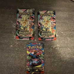 Pokemon TCG Ascended Heroes & Mega Evolution Booster Packs 3x Charizard Venusaur - Image 1