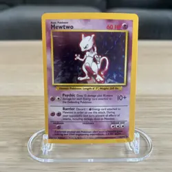 Pokemon TCG Base Set Mewtwo 10/102 Rare Holographic - Image 1
