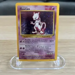 Pokemon TCG Base Set Mewtwo 10/102 Rare Holographic - Image 2