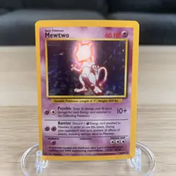 Pokemon TCG Base Set Mewtwo 10/102 Rare Holographic - Image 3