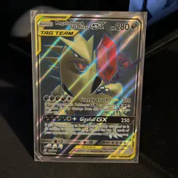 Pokemon Mega Sableye & Tyranitar GX TAG TEAM Full Art Ultra Rare Holo 225/236 - Image 1