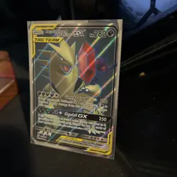 Pokemon Mega Sableye & Tyranitar GX TAG TEAM Full Art Ultra Rare Holo 225/236 - Image 2