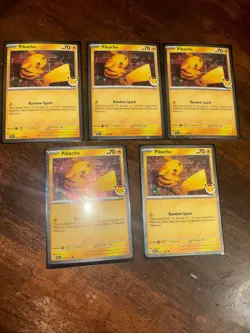 Pikachu 051 /162 Stamped 2026 Pokemon Day 30 Promo TCG - NM (x5) - Image 2
