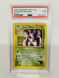 2000 POKEMON GYM CHALLENGE HOLO #7 GIOVANNI'S NIDOKING PSA 9 - Image 1