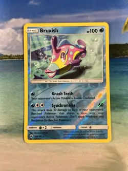 Bruxish 38/147 Sm-Burning Shadows Pokemon TCG Reverse Holo NM - Image 1