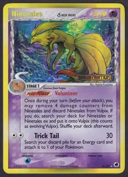 Pokemon Ninetales 8/101 Reverse Holo EX Dragon Frontiers - Image 1