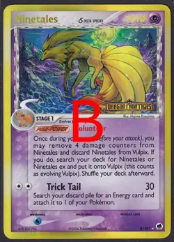 Pokemon Ninetales 8/101 Reverse Holo EX Dragon Frontiers - Image 3