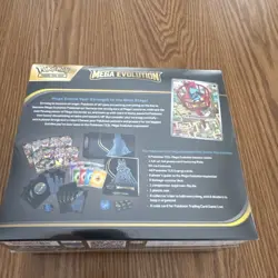 POKEMON TCG MEGA EVOLUTION ETB ELITE TRAINER BOX (LUCARIO) Small Rip See Photo - Image 4