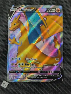 Charizard V SWSH050 - Champions Path ETB Black Star Promo Pokemon TCG NM - Image 1