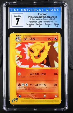 Flareon 2002 Pokemon Trainers Magazine 001/T Vol.14 CGC 7 (not psa) - Image 1
