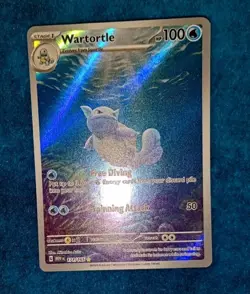 Wartortle 171/165 Illustration Rare Sv: Scarlet & Violet 151 Pokemon TCG English - Image 3