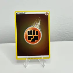 Pokemon TCG Sword & Shield Base Set Fighting Energy Reverse Holo - Image 1