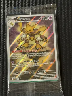 Sealed Alakazam FA 009 Pokemon TCG Black Star Promo Mega Evolution Full Art NM - Image 1