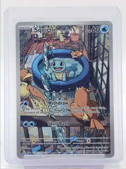 SQUIRTLE 2024 POKEMON STELLAR CROWN ILLUSTRATION RARE B 148/142 Q5754 - Image 1
