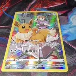 Pokemon Eevee Trainer Gallery Holo TG11/TG30 Swsh09: Brilliant Stars TCG - Image 1