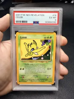 2001 Pokemon Neo Revelation Celebi #16 Graded PSA 6 - Image 1