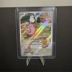 Pokemon Chansey Illustration Rare Holo 187/167 SV06: Twilight Masquerade - Image 1