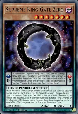 Supreme King Gate Zero - Rare 1st Edition MZMI-EN055 - NM - YuGiOh - Image 1