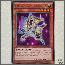 Satellarknight Sirius - NECH-EN027 - Rare 1st Edition Yugioh - Image 1