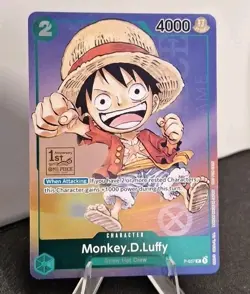 One Piece Monkey D. Luffy P-037 1st Anniversary Tournament Stamped Promo Foil - Image 1