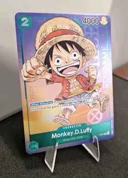 One Piece Monkey D. Luffy P-037 1st Anniversary Tournament Stamped Promo Foil - Image 2