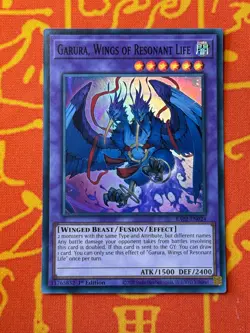 YUGIOH GARURA, WINGS OF RESONANT LIFE SUPER RARE NEAR MINT RA02-EN024 - Image 1