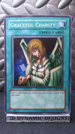 | Yugioh Graceful Charity SDP-040 Super Rare Starter Deck Pegasus NM- 🔥 | - Image 1