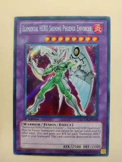 Elemental Hero Shining Phoenix Enforcer LCGX-EN139 1st Ed Secret Rare LP - Image 1