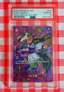 One Piece Special Alternate Art Zoro-Juurou OP09 Japanese SP OP05-067 PSA 10 - Image 1