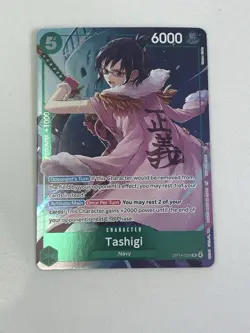 One Piece Tashigi Dash Pack Alt Art OP14-029 6000 Power 5 Cost Counter +1000 - Image 1