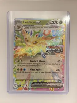 Pokemon TCG Leafeon EX 006/131 STAMPED PROMO Card Prismatic Evolutions - Image 1