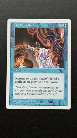 Hurkyl's Recall 5th Edition Magic The Gathering Card - Image 1