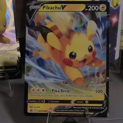 ⚡⚡⚡Pokemon TCG 5 Pikachu V card Lot w/2 jumbo cards, Lunchbox & Accessories - Image 3