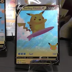 ⚡⚡⚡Pokemon TCG 5 Pikachu V card Lot w/2 jumbo cards, Lunchbox & Accessories - Image 4