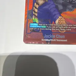 Dragon Ball Super Card Game Jackie Chun SR Foil FB06-029 Battle Card - Image 3