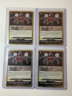 The Five Elders Are At Your Service!!! OP13-096 - 4 Gold Foil Card Play Set - Image 1