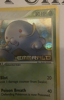 Swalot 40/106 Holo EX Emerald Pokemon Card 2005 - Image 3