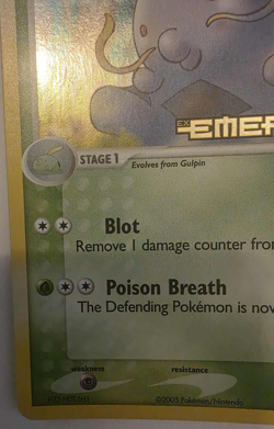 Swalot 40/106 Holo EX Emerald Pokemon Card 2005 - Image 5