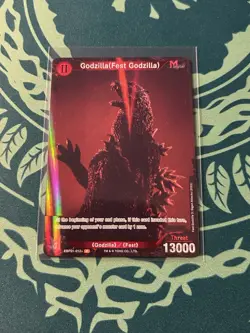 Godzilla Fest P 012+ Foil Godzilla Card Game 1st Edition Rare Parallel Monster - Image 1